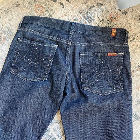 7 For All Mankind Denim - 7 for all Mankind "A Pocket" Jeans Y2K embellished Pockets Low Rise 31